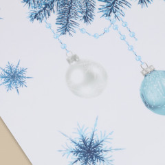 Наклейка для окон «Новогодний венок» - Фото 1