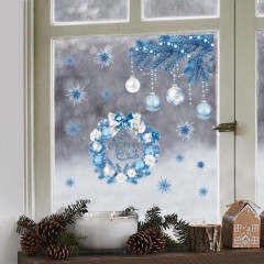 Наклейка для окон «Новогодний венок» - Фото 2