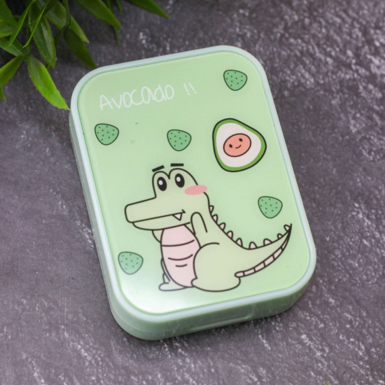 Контейнер для контактных линз «Dino-avocado»
