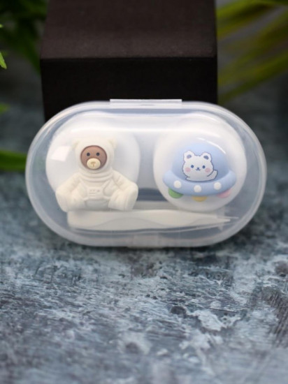 Контейнер для контактных линз «Space astronaut bear»