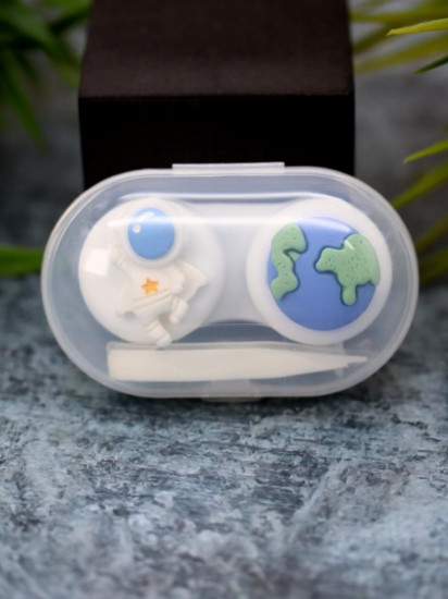 Контейнер для контактных линз «Space astronaut earth»