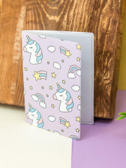 Обложка для паспорта «Rainbow Unicorn»