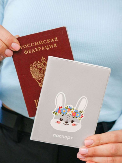 Обложка для паспорта «Flower bunny»