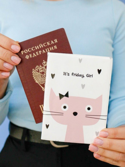 Обложка для паспорта «It's friday, Girl»
