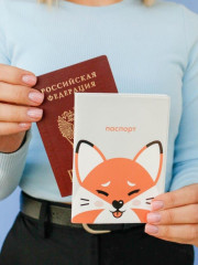 Обложка для паспорта «Red fox» - Фото 1