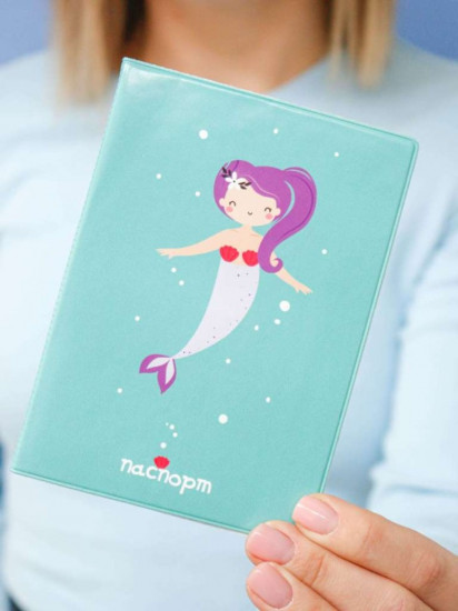 Обложка для паспорта «Mermaid green»