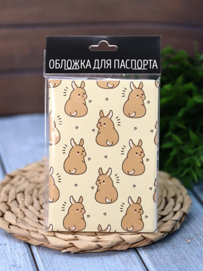 Обложка для паспорта «Many hare»