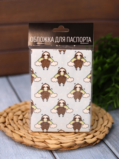 Обложка для паспорта «Many sloth»