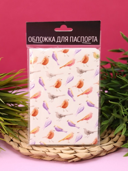 Обложка для паспорта «Bird Pattern»