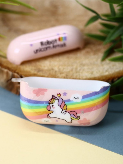 Чехол для AirPods Pro «Rainbow unicorn»