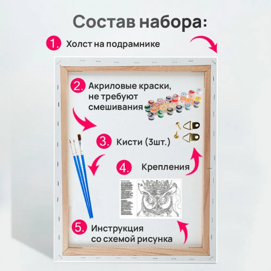 Картина по номерам «Прекрасная воительница»