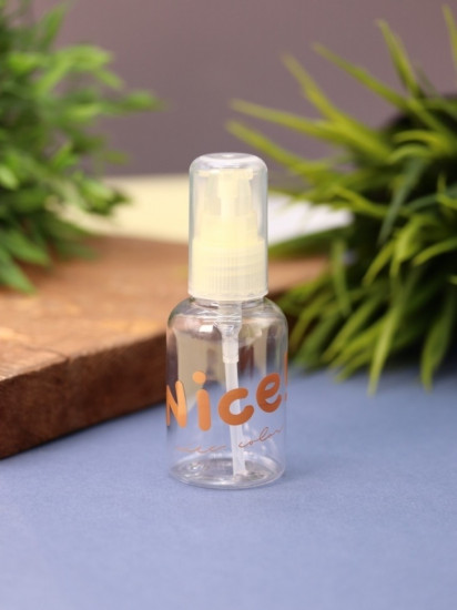 Бутылочка для хранения косметики дорожная «Nice!»