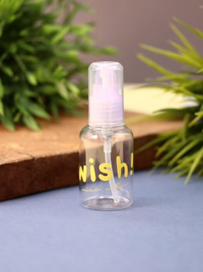 Бутылочка для хранения косметики дорожная «Wish!»