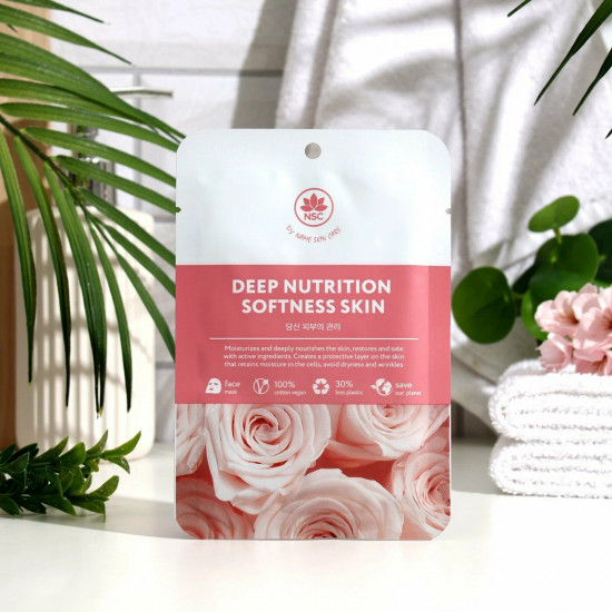 Маска тканевая для лица «Deep Nutrition & Softness skin Face mask»