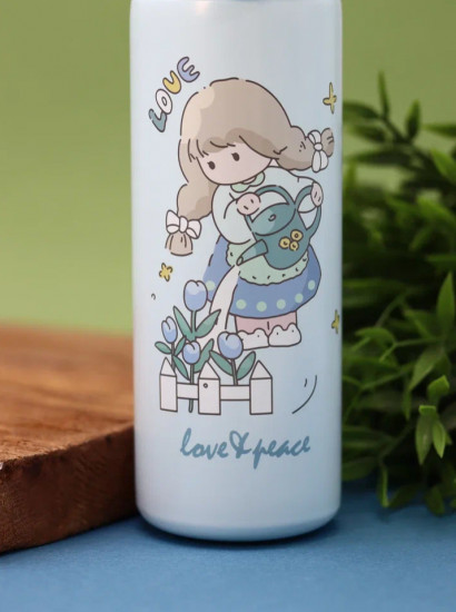 Термос «Love and peace, love»