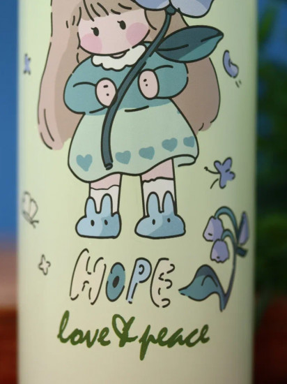 Термос «Love and peace, hope»