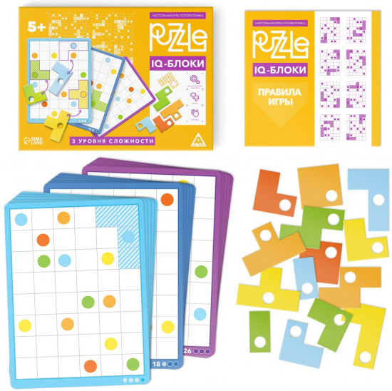 Игра-головоломка настольная «Puzzle. IQ-блоки»