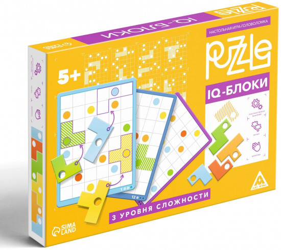 Игра-головоломка настольная «Puzzle. IQ-блоки»