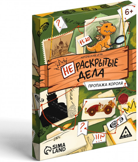 Игра настольная «Нераскрытые дела. Пропажа короля»