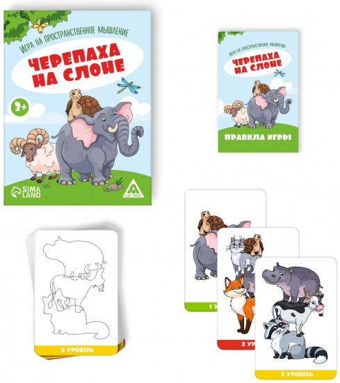 Игра настольная «Черепаха на слоне»