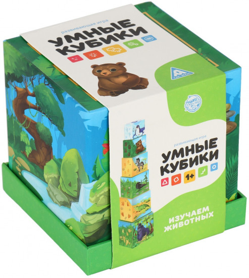 Кубики умные «Изучаем животных»