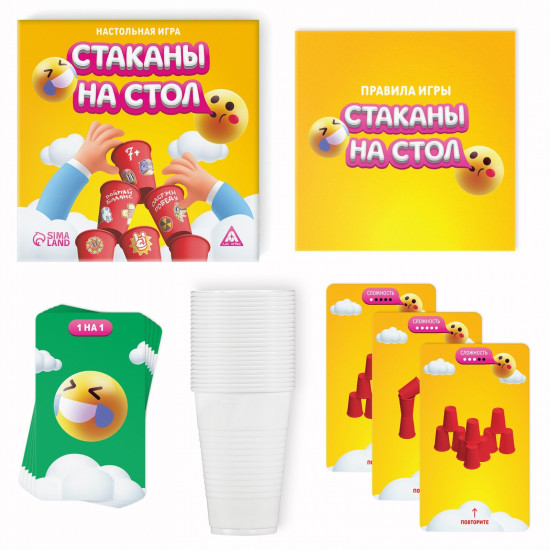 Игра настольная «Стаканы на стол»