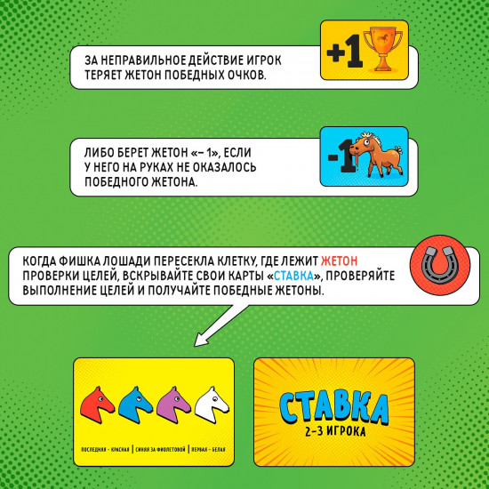 Игра настольная «Лошадиные скачки»