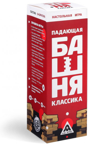 Игра настольная «Падающая башня. Классика»