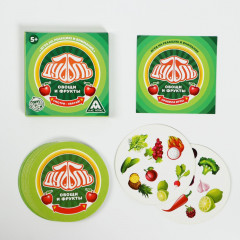 Игра настольная «Дуббль. Овощи и фрукты» - Фото 1