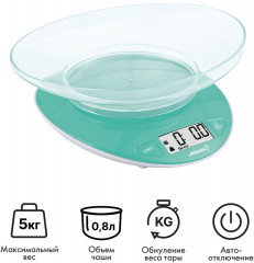 Весы кухонные электронные с чашей ATH-6199 - Фото 1