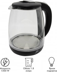 Чайник электрический с подсветкой 258-04 - Фото 1