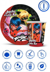 Набор посуды одноразовой «Леди Баг и Супер-Кот» - Фото 4