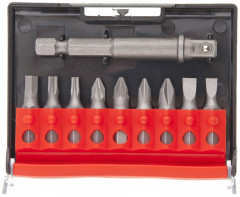 Отвертка с Т-образной эргономичной ручкой и набором бит и насадок - Фото 2