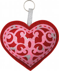 Набор для изготовления брелока «Сердечко с узором» - Фото 2