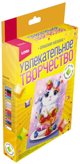 Алмазная мозаика «Клубничный десерт»