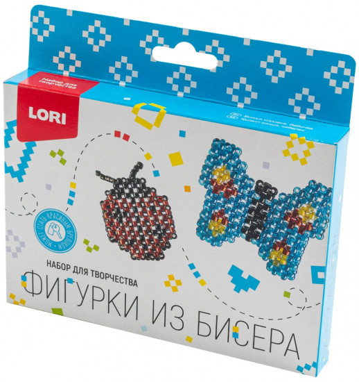 Набор для создания фигурок из бисера «Божья коровка, бабочка»