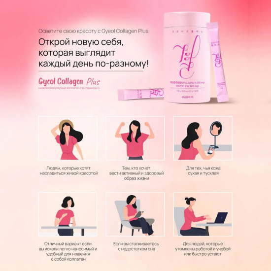 Набор коллагена низкомолекулярного с витамином C «Lemona Collagen Plus»