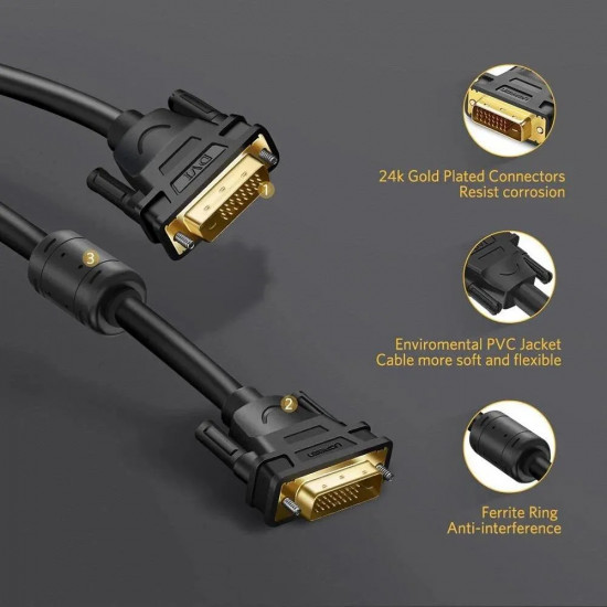 Кабель Ugreen DVI DV101