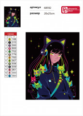 Мозаика алмазная «Аниме и котики» - Фото 2