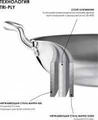 Ковш с крышкой «Maestro» - Фото 5