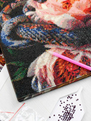 Мозаика алмазная «Пионы и змея» - Фото 17