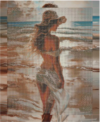 Мозаика алмазная «Девушка на пляже» - Фото 2