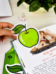 Набор стикеров-закладок «Яблоко» - Фото 3