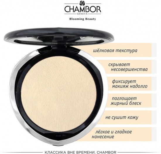 Пудра для лица с запасным блоком «Silver Shadow Compact Powder», оттенок RR4 светлый бежевый