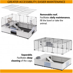 Клетка для кроликов и морских свинок модульная с аксессуарами «Modular 2» - Фото 4