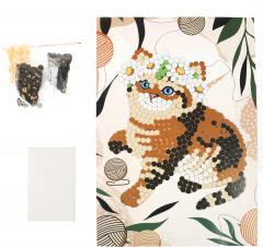 Картина из пайеток «Котёнок» - Фото 1