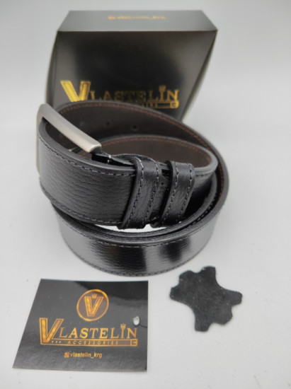Ремень мужской «Leather Belt Black V»