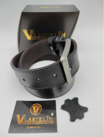 Ремень мужской «Leather Belt Black V»