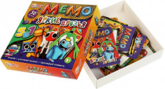 Игра карточная 5 в 1 «Мемо. Яркие друзья» - Фото 2
