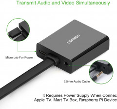 Конвертер HDMI на VGA Adapter MM103 - Фото 2